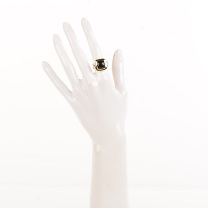 David Yurman Sterling Silver 18K Yellow Gold Black Onyx 11mm Albion Ring 52 6 2 of 5