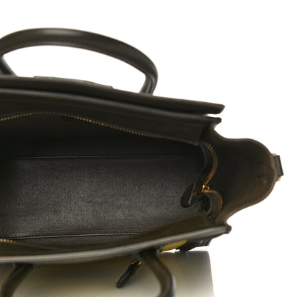 Celine Nubuck Smooth Calfskin Nano Tri-Color Luggage Chartreuse 7 of 20