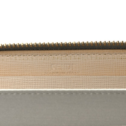 Fendi Vitello Elite Monster Eyes Studded Zip Around Wallet Ghiaccio Black Multicolor 6 of 9