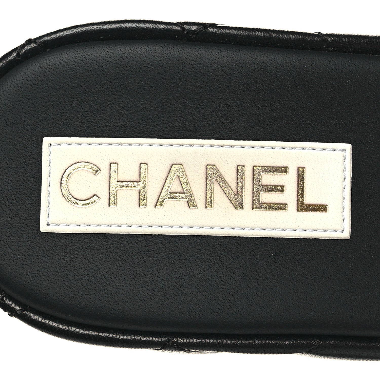 Chanel Lambskin Quilted CC Mules Wedge Sandals 39 Black 8 of 9