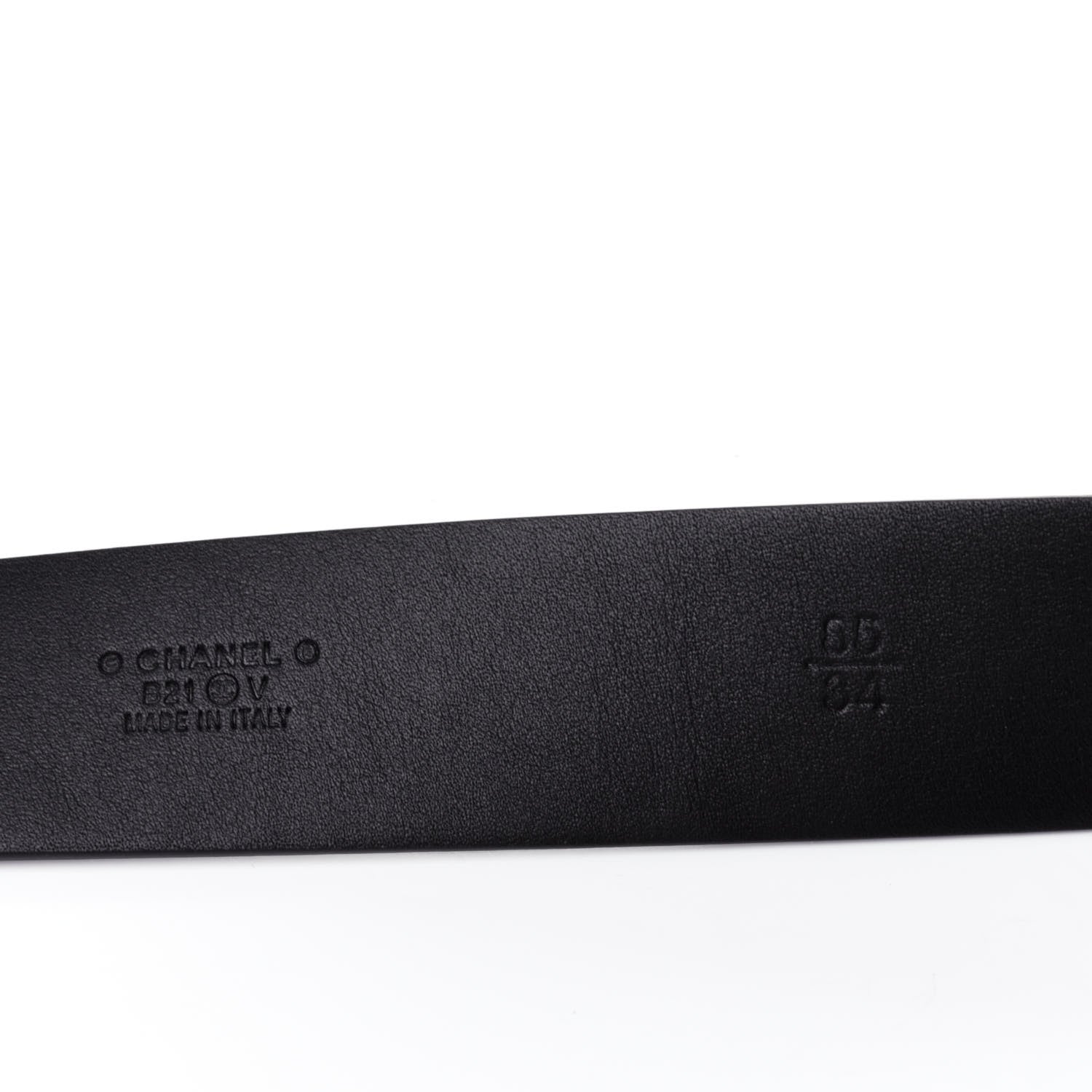 Chanel Lambskin CC Chain Belt 85 34 Black 3 of 4