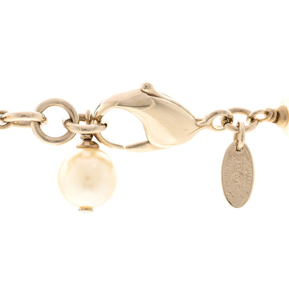 Chanel Irregular Pearl CC Short Necklace Gold 5 of 6