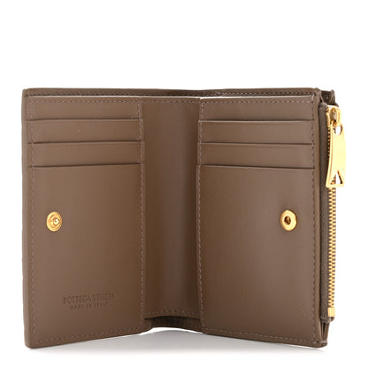 Bottega Veneta Nappa Intrecciato Bifold Zip Wallet Taupe Grey 5 of 8