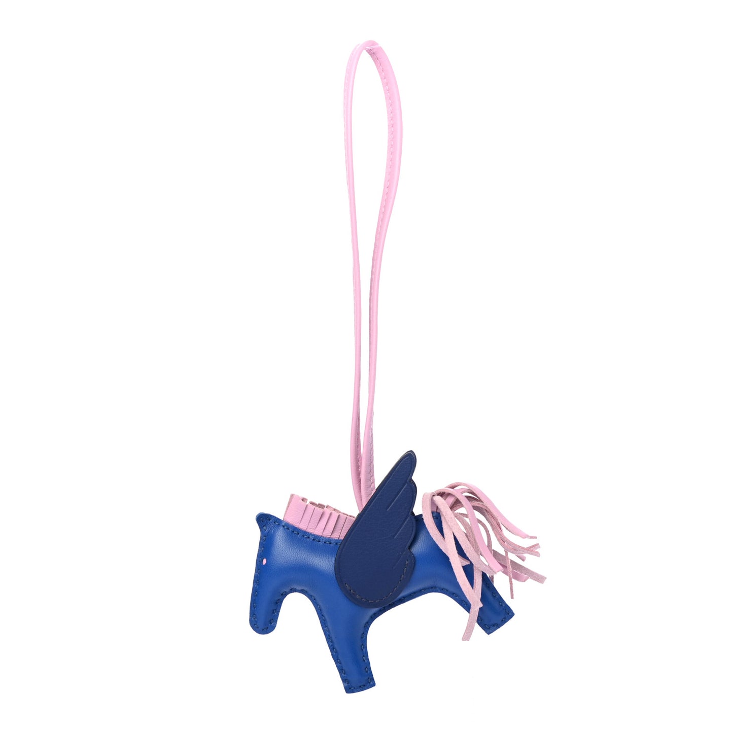 Milo Lambskin Grigri Rodeo Pegase Horse Bag Charm PM Bleu France Mauve Sylvestre Bleu Saphir