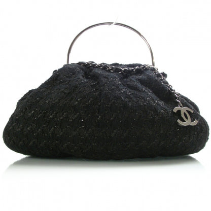 Chanel Tweed Boucle Knitting Bag Black 1 of 12