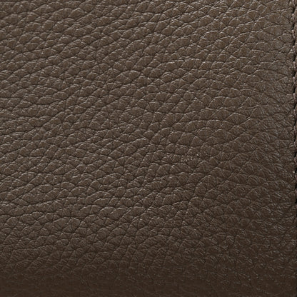 Celine Drummed Calfskin Suede Large Trapeze Souris 13 of 13