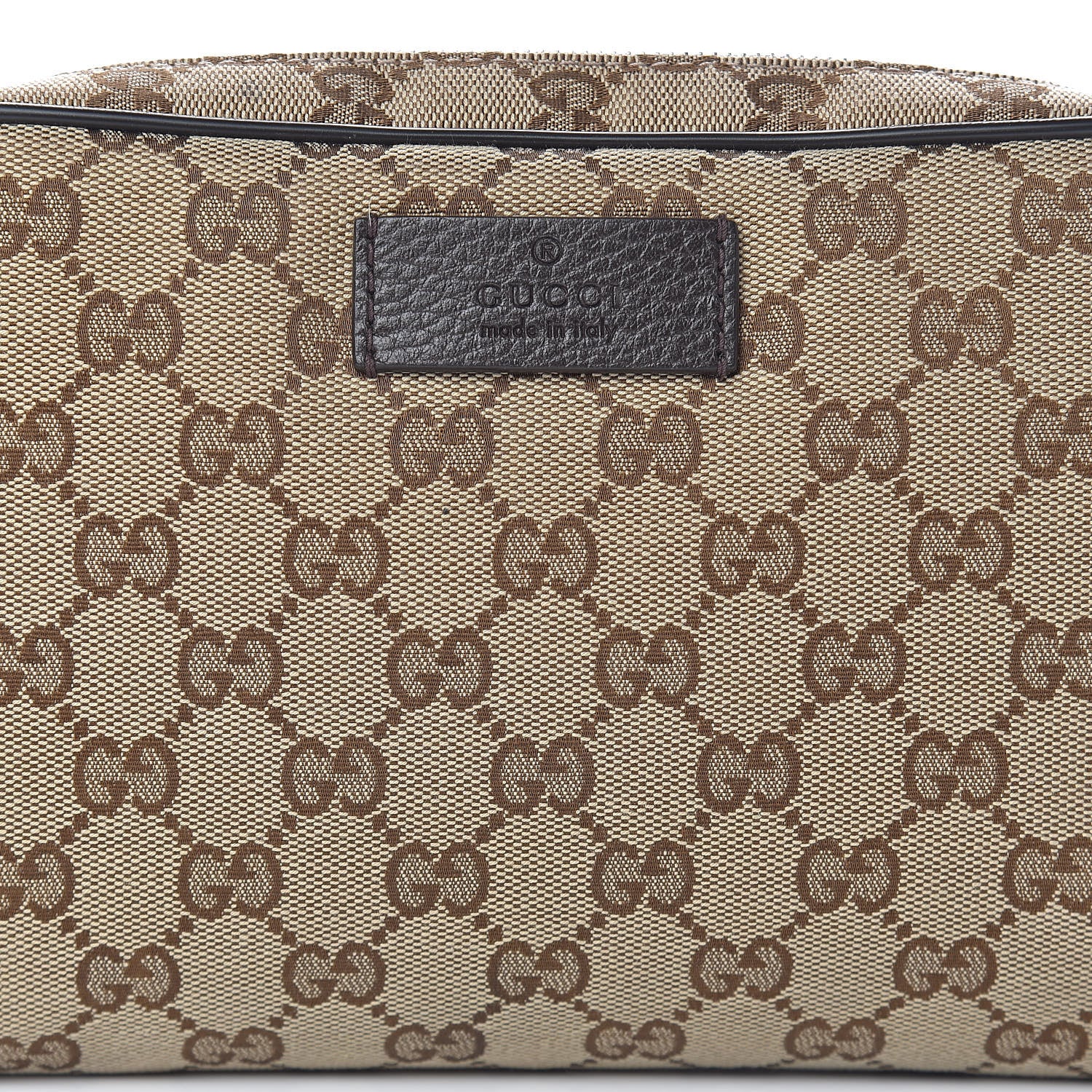 Gucci Monogram Belt Bag Dark Brown 8 of 10