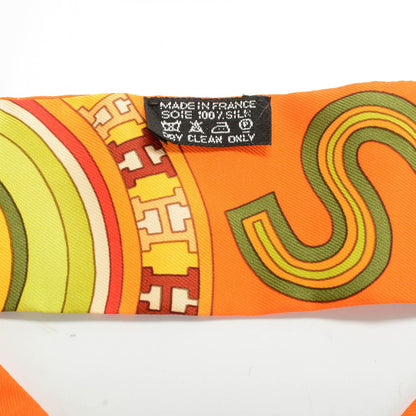 Hermes Silk Tohu Bohu Twilly Orange Multicolor 3 of 6