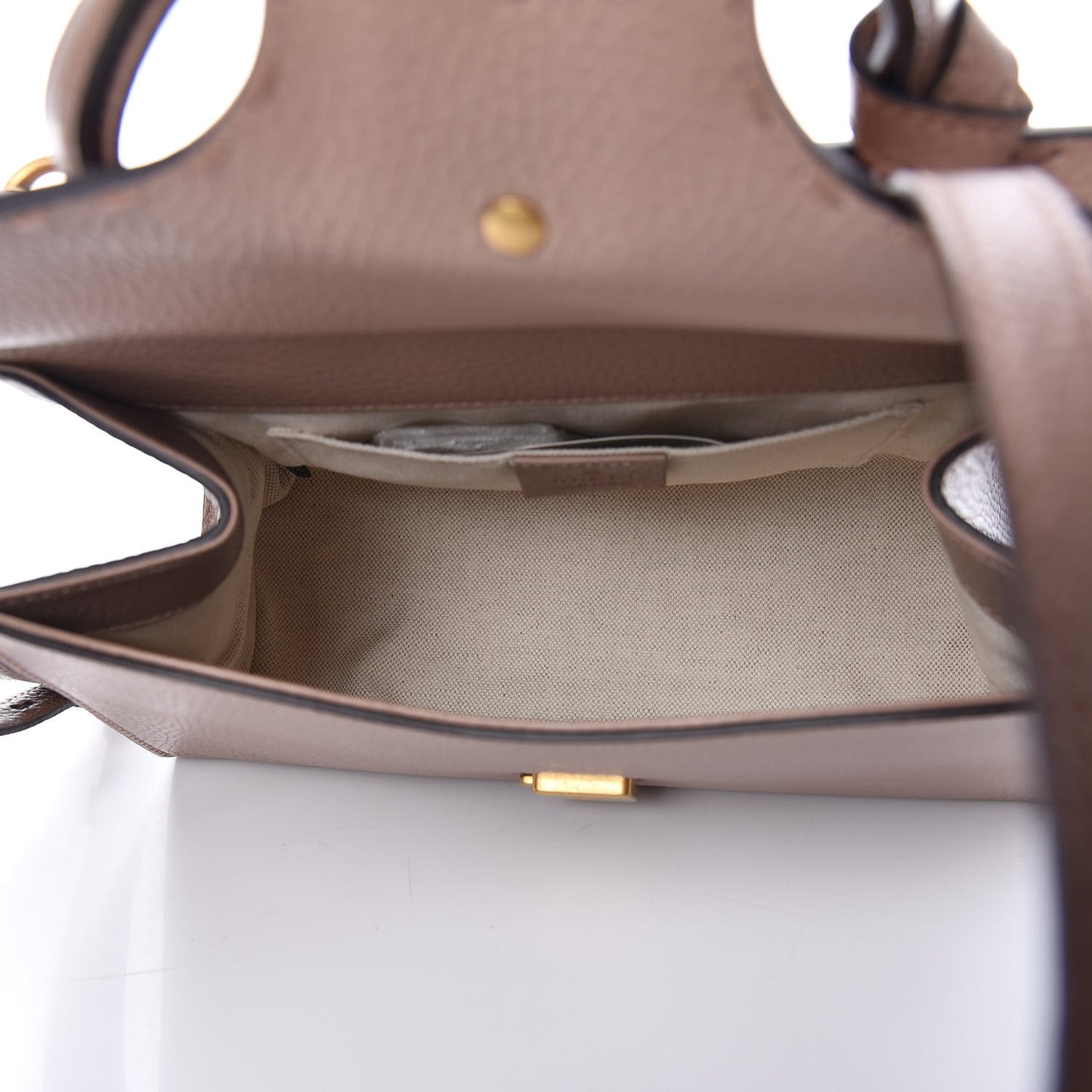 Calfskin Mini Pearly GG Marmont Top Handle Bag Porcelain Rose