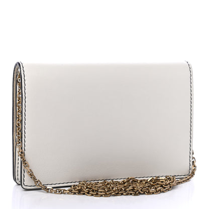 Christian Dior Calfskin J'Adior Wallet on Chain Pouch Off White 2 of 5