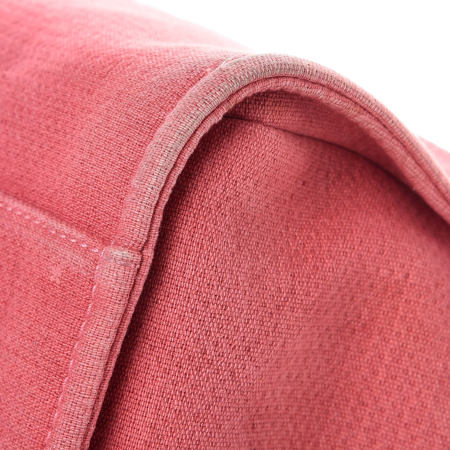 Canvas Large Deauville Tote Red
