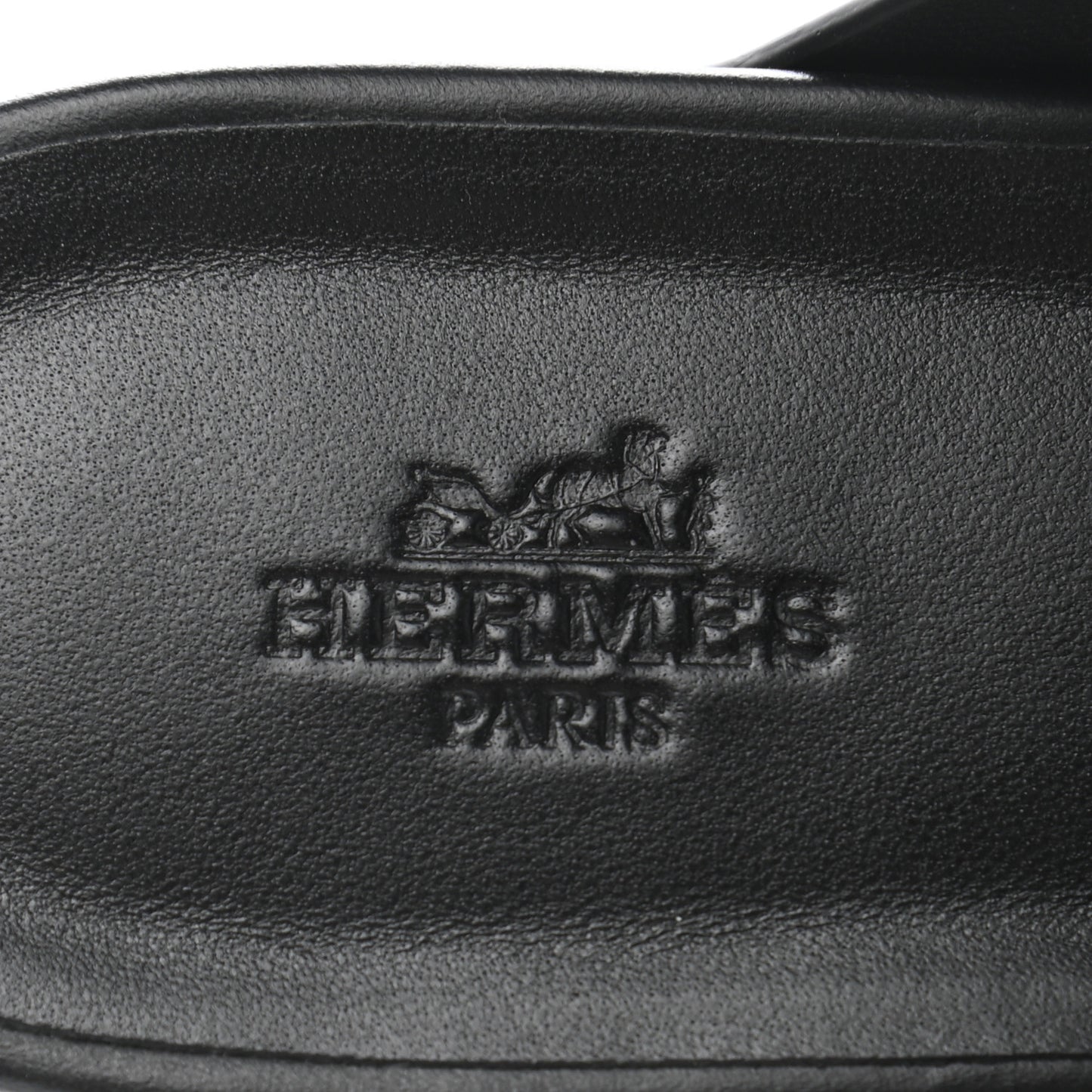 Calfskin Ellipse Sandals 38 Black