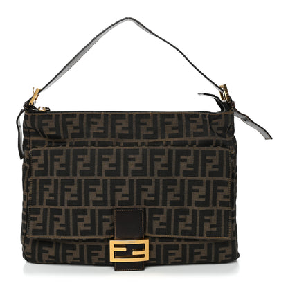 Fendi Zucca Zipped Baguette Tobacco 1 of 13