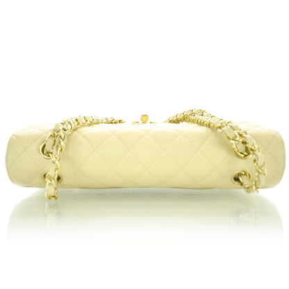 Chanel Caviar Quilted Medium Double Flap Beige 5 of 12