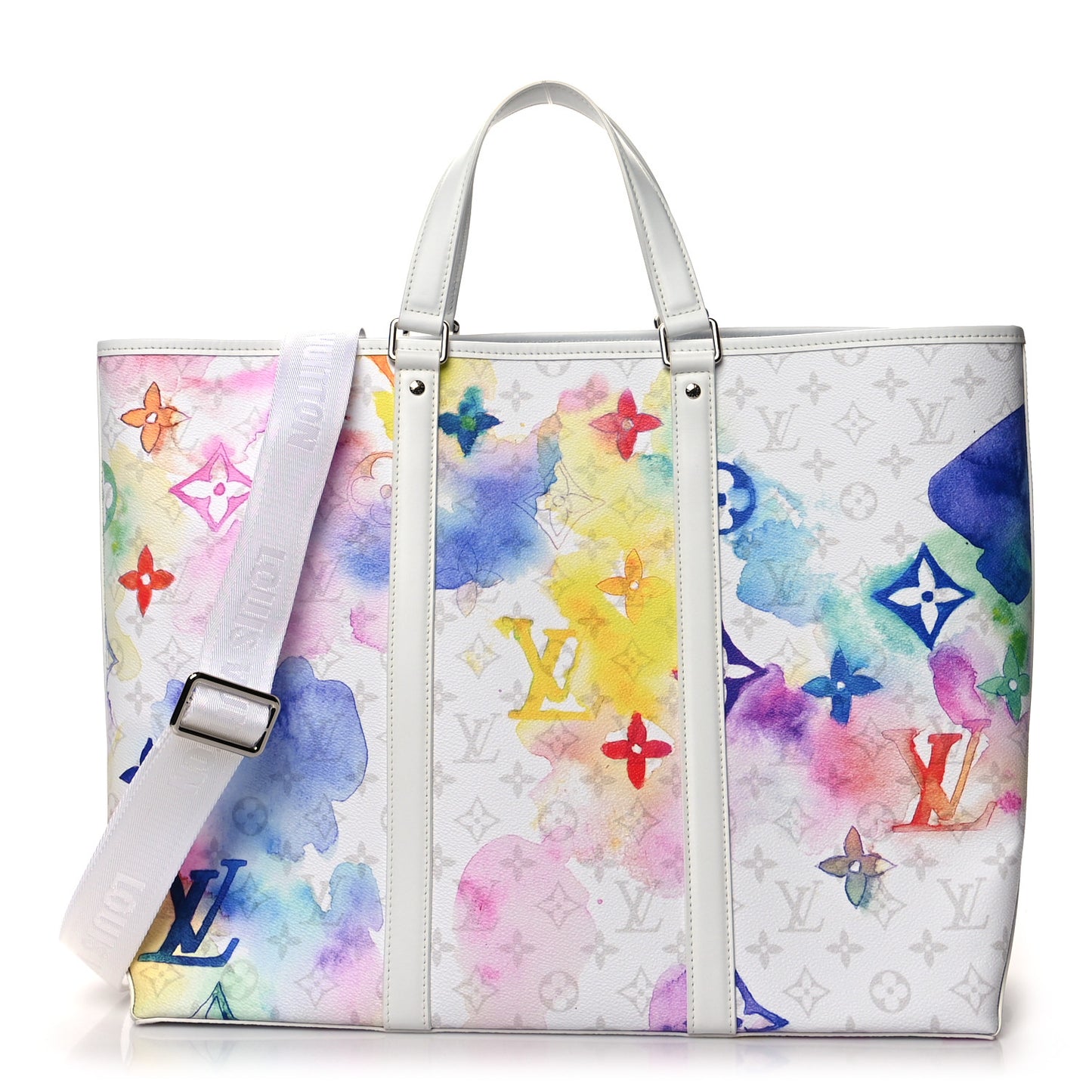 Monogram Watercolor New Tote GM Multicolor