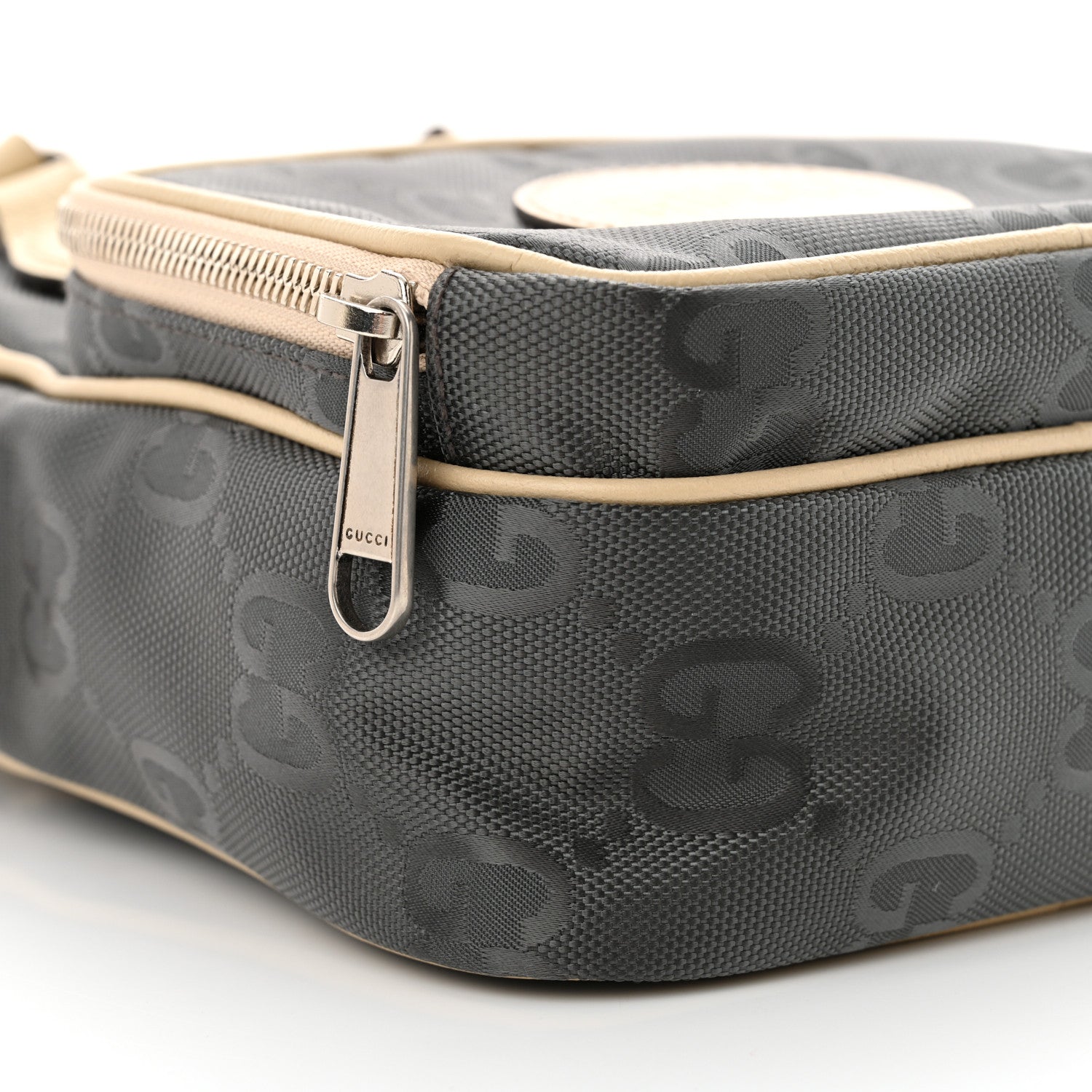 Gucci Econyl Nylon Monogram Off The Grid Shoulder Bag Graphite Grey New Plaster 9 of 10