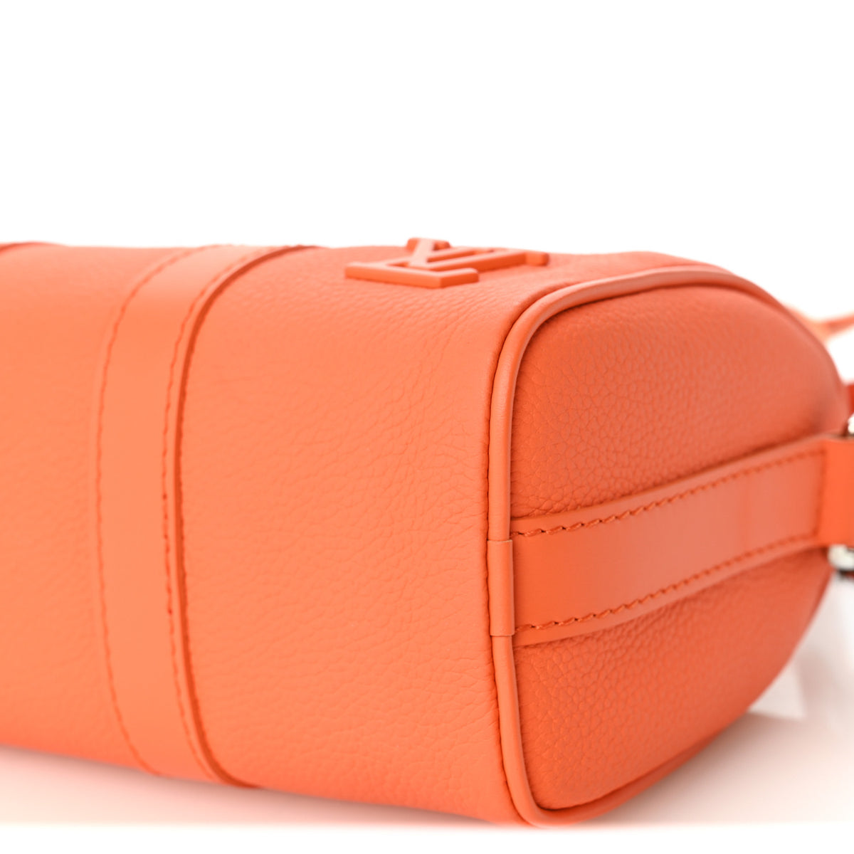 Grained Calfskin Aerogram Keepall XS Orange