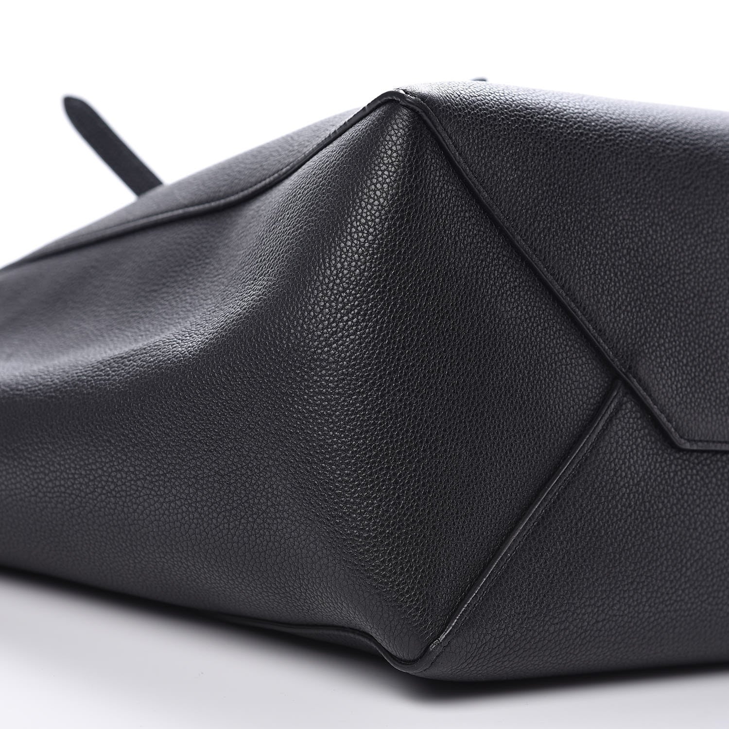 Celine Soft Grained Calfskin Small Belt Cabas Phantom Black 7 of 10