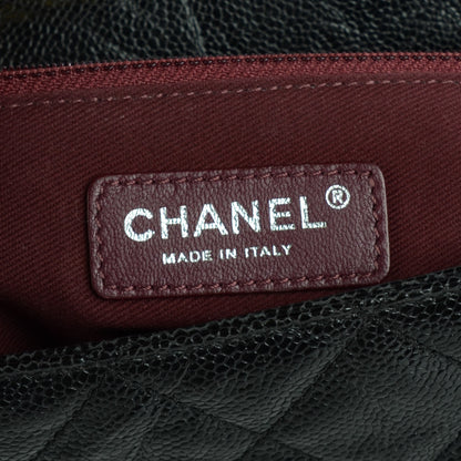 Chanel Crumpled Grained Calfskin Jumbo CC Crave Flap Black 5 of 7