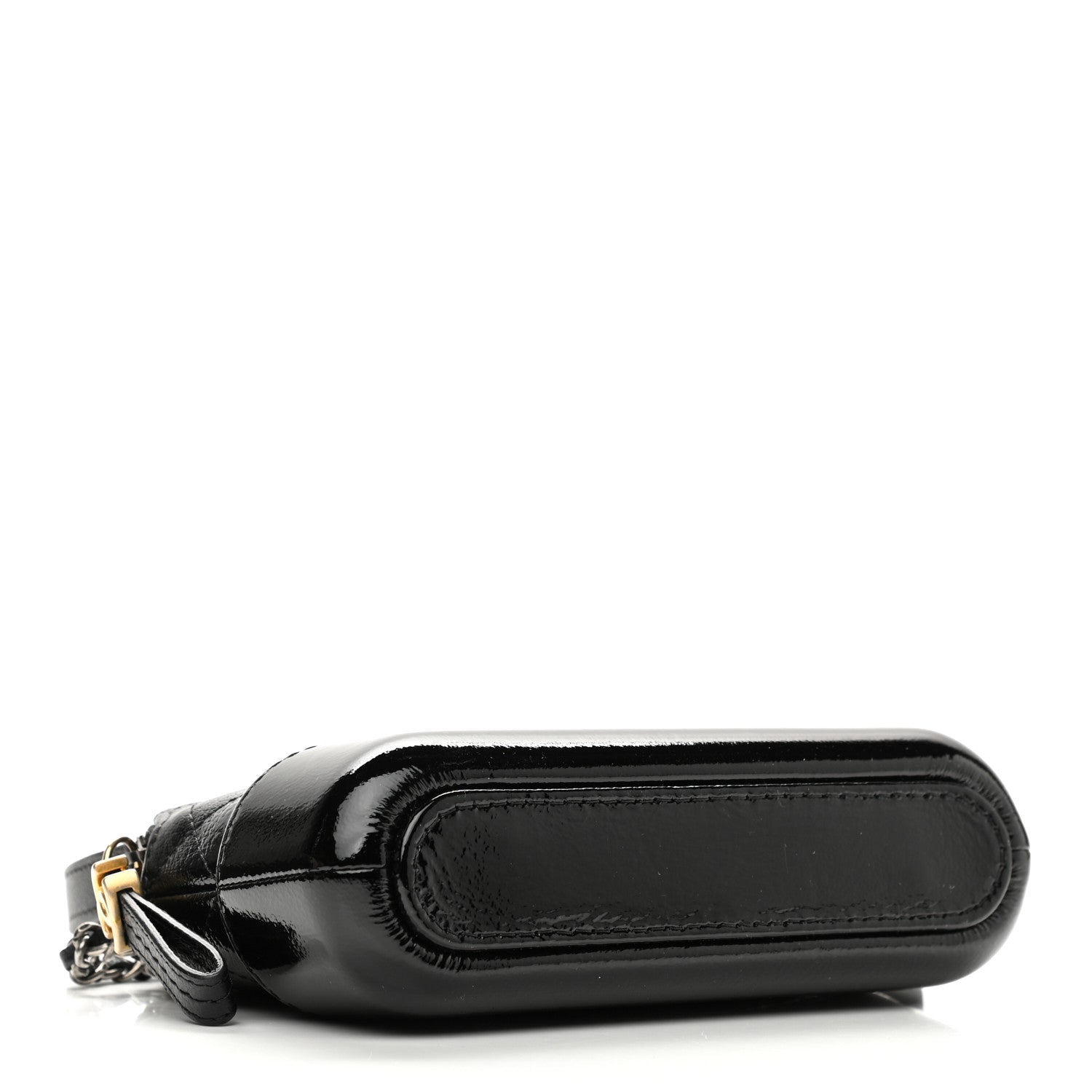 Chanel Patent Goatskin Quilted Small Gabrielle Clutch With Chain Black 4 of 15