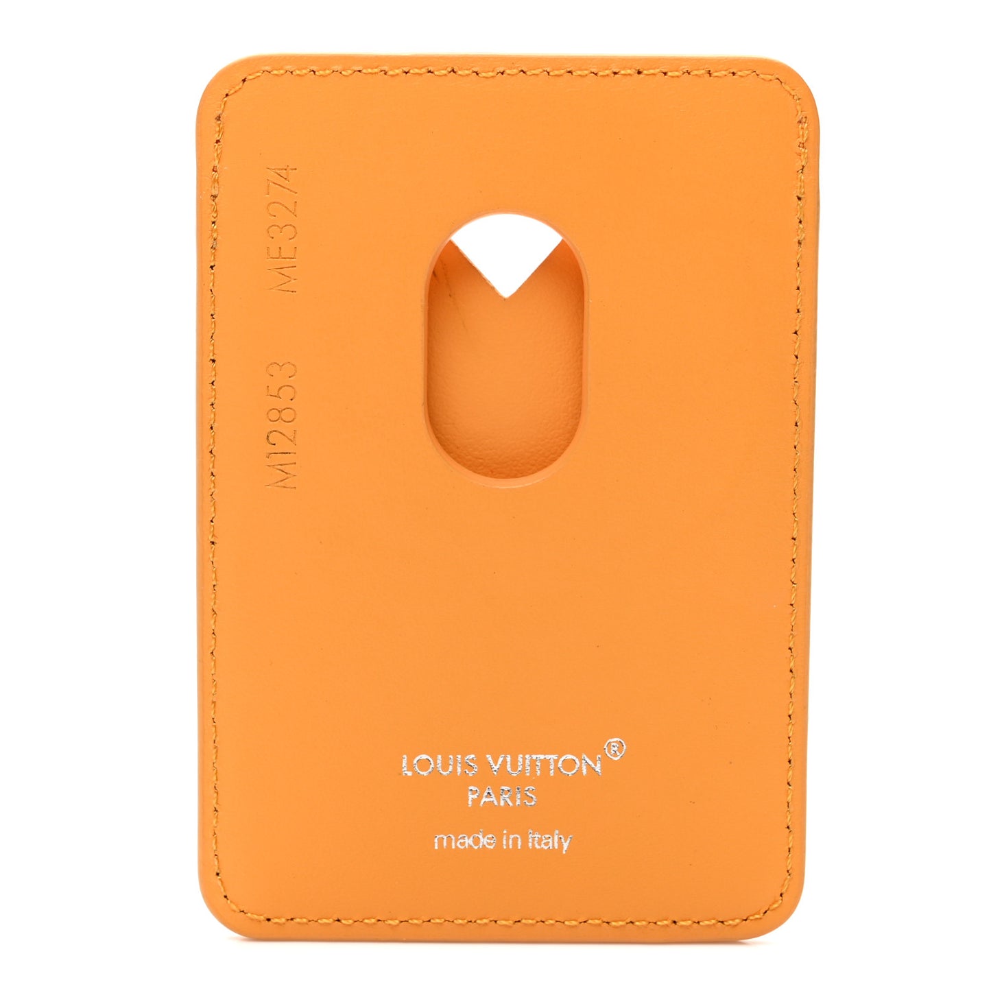 Monogram Macassar Magnetic Card Holder Safran Yellow