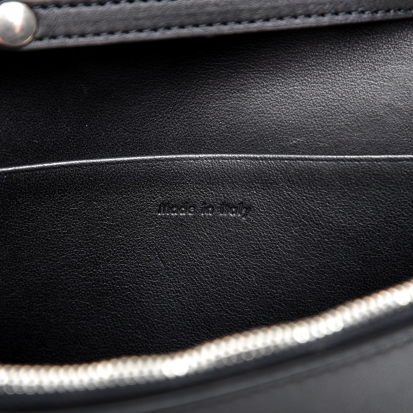 Smooth Lambskin Frame Evening Chain Clutch Black White