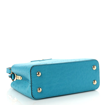 Louis Vuitton Ostrich Capucines Mini Candy Blue 4 of 9