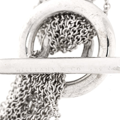 Tiffany Sterling Silver Open Heart Multi Strand Bracelet 5 of 5