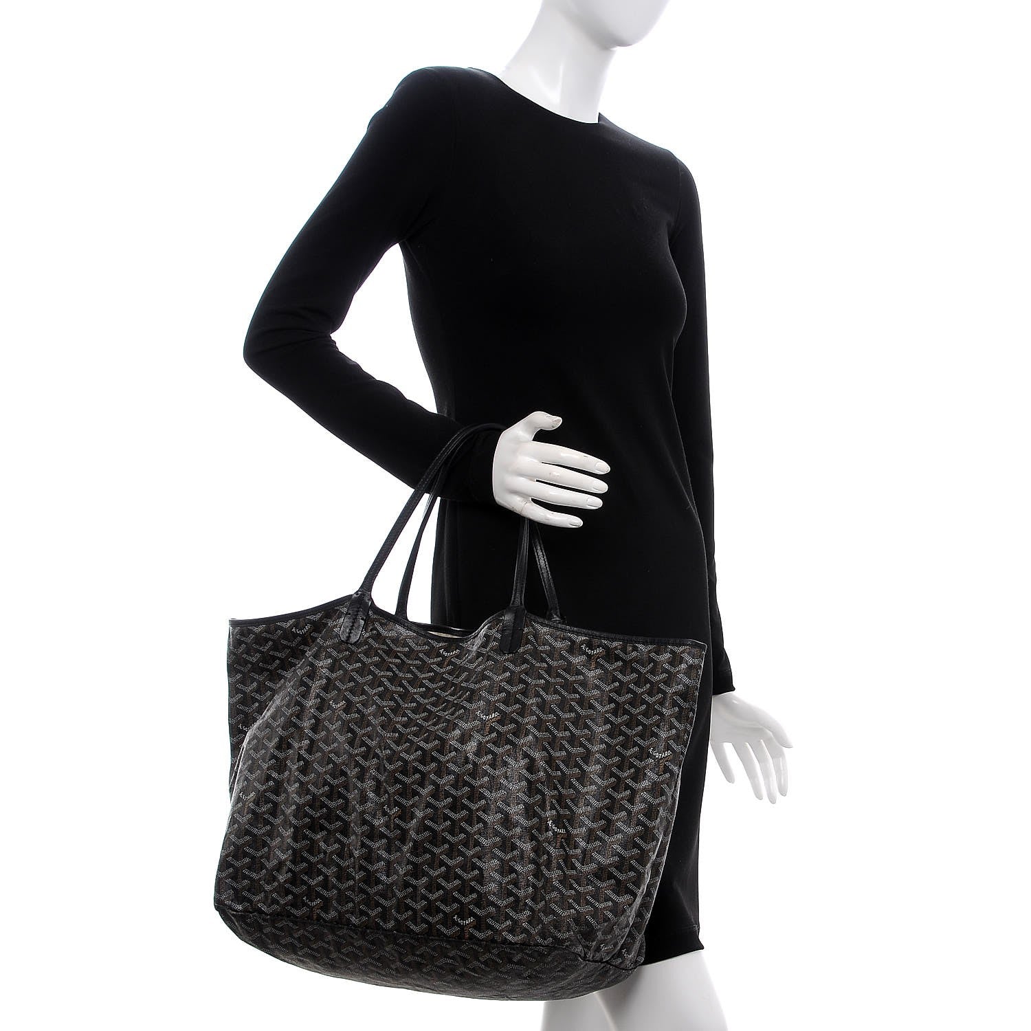 Goyard Goyardine Saint Louis GM Black 2 of 14