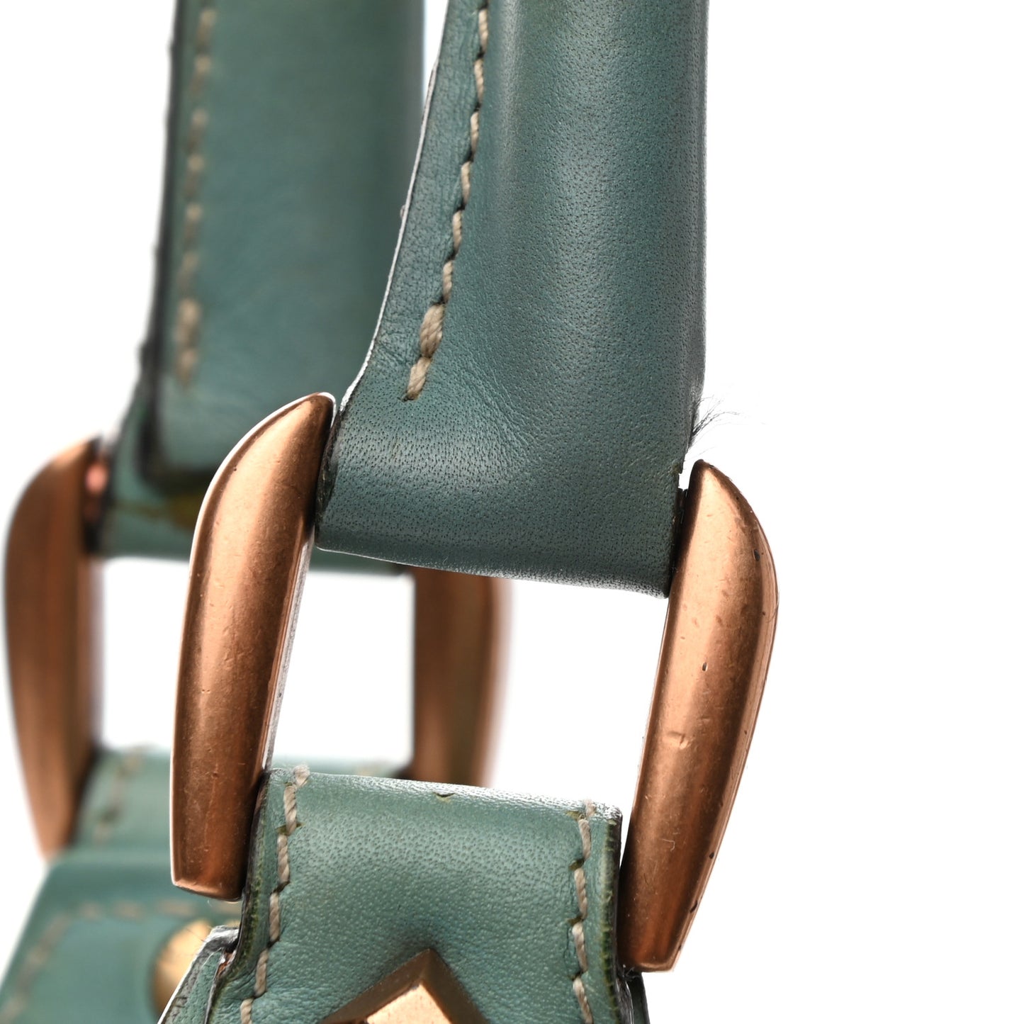 Calfskin Monogram Web Bardot Turquoise