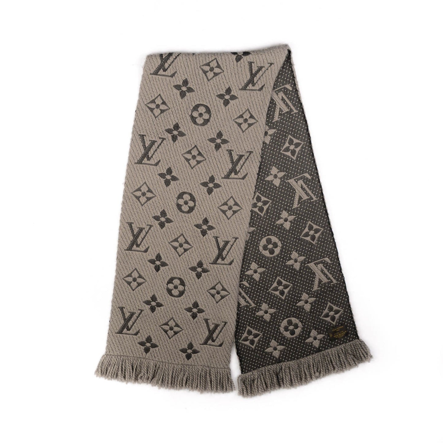 Wool Silk Logomania Scarf Verone