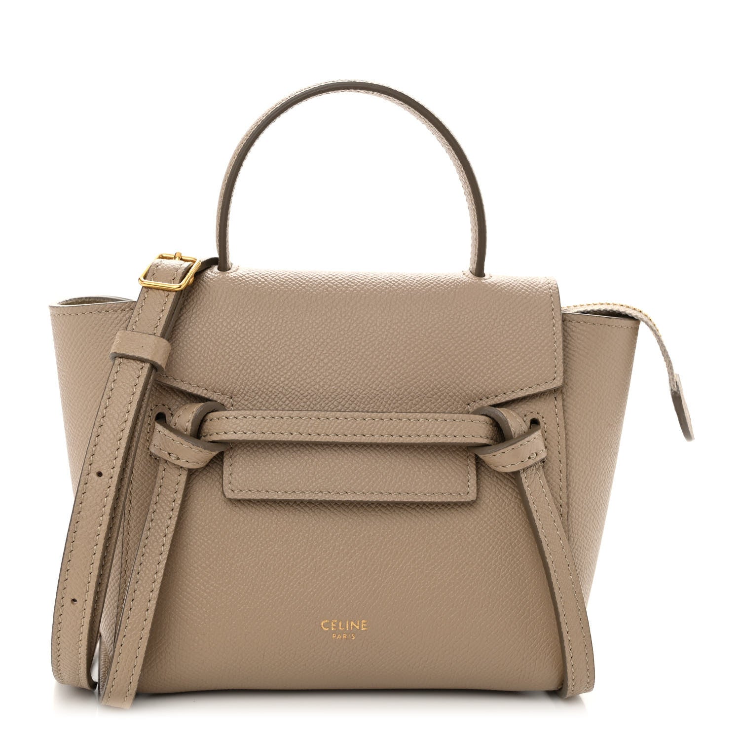 Celine Grained Calfskin Pico Belt Bag Light Taupe 1 of 10