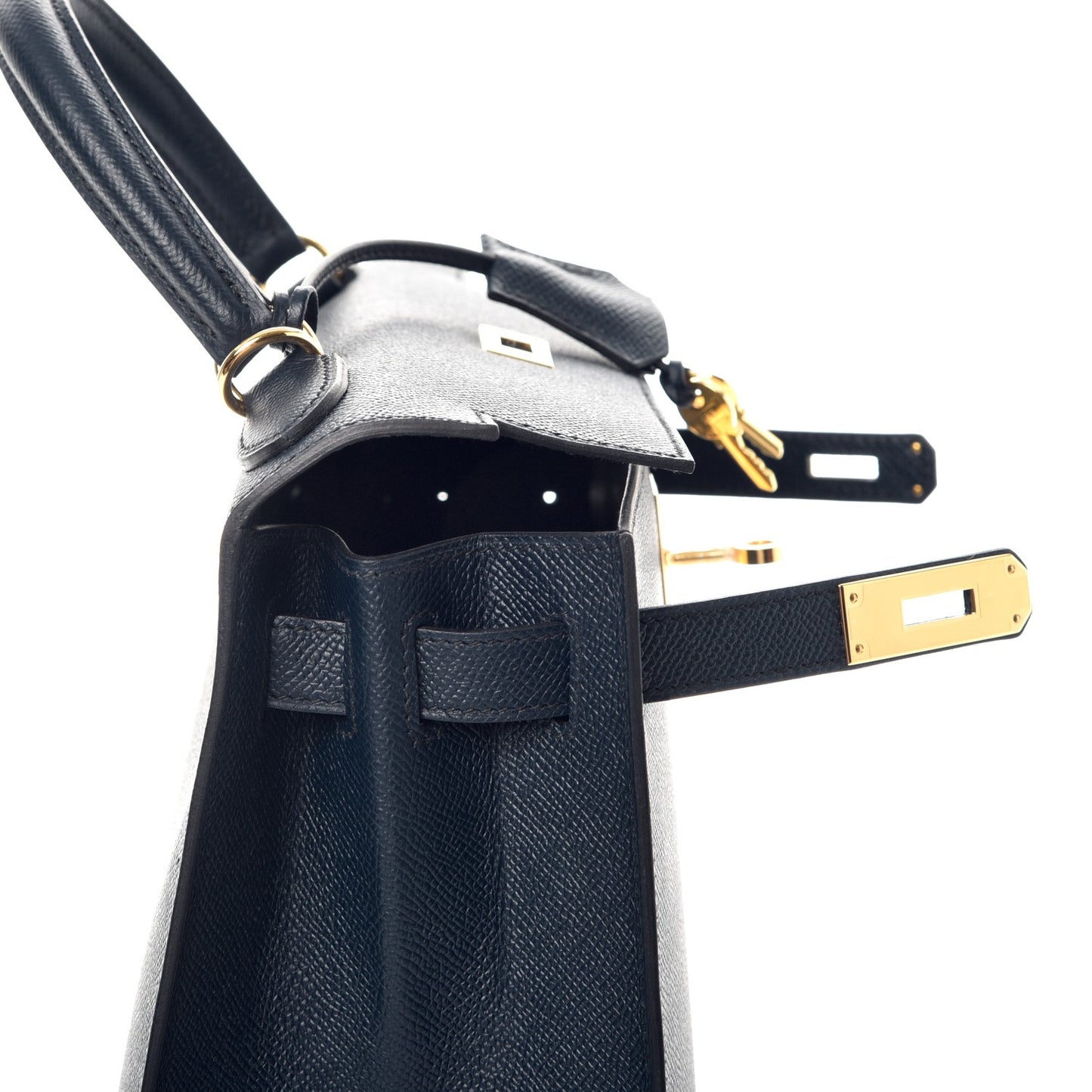 Epsom Kelly Sellier 28 Bleu Indigo