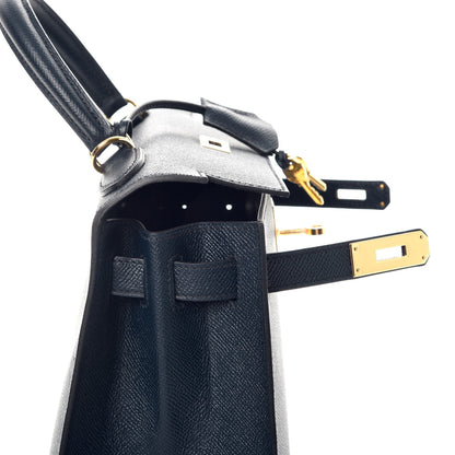 Hermes Epsom Kelly Sellier 28 Bleu Indigo 15 of 41