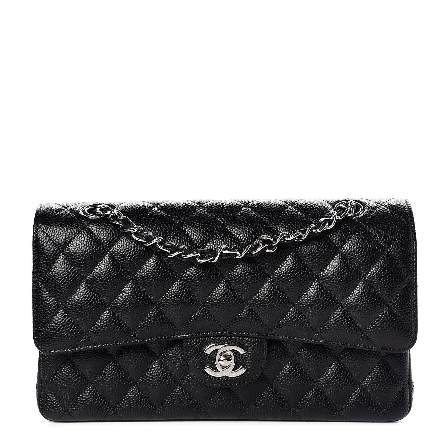 Chanel Caviar Quilted Medium Double Flap Black 1 of 8