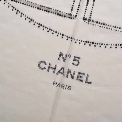 Chanel Cashmere CC Scarf White 4 of 7