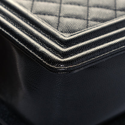 Chanel Caviar Quilted Medium Boy Flap Black 11 of 13