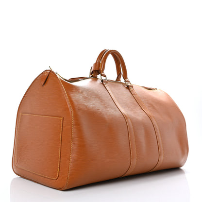 Louis Vuitton Epi Keepall 55 Cipango 3 of 11