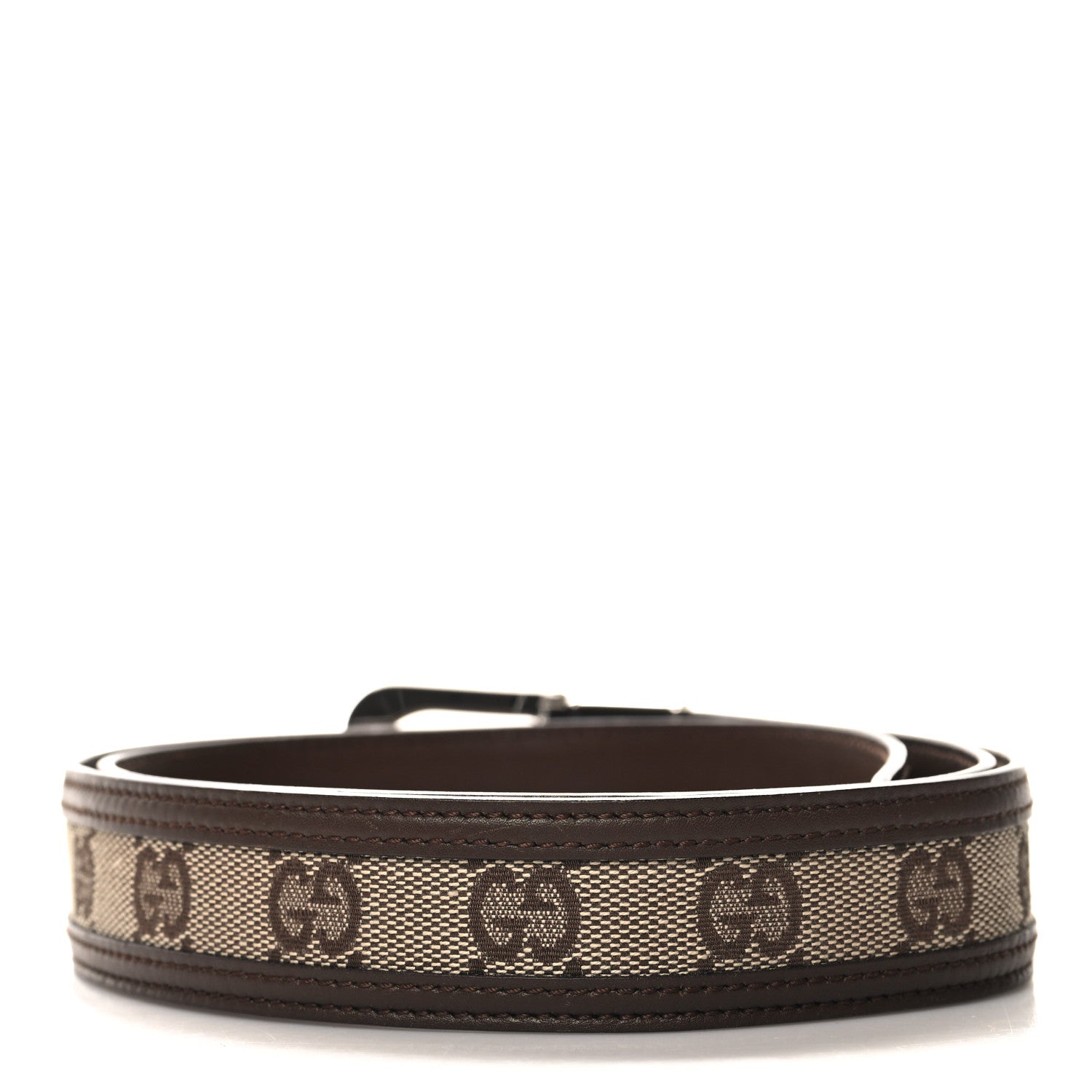 Gucci Monogram Square Interlocking G Belt 90 36 Brown 2 of 5