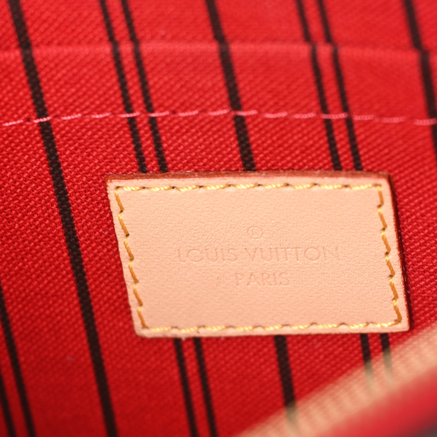 Monogram Neverfull MM GM Pochette Cherry