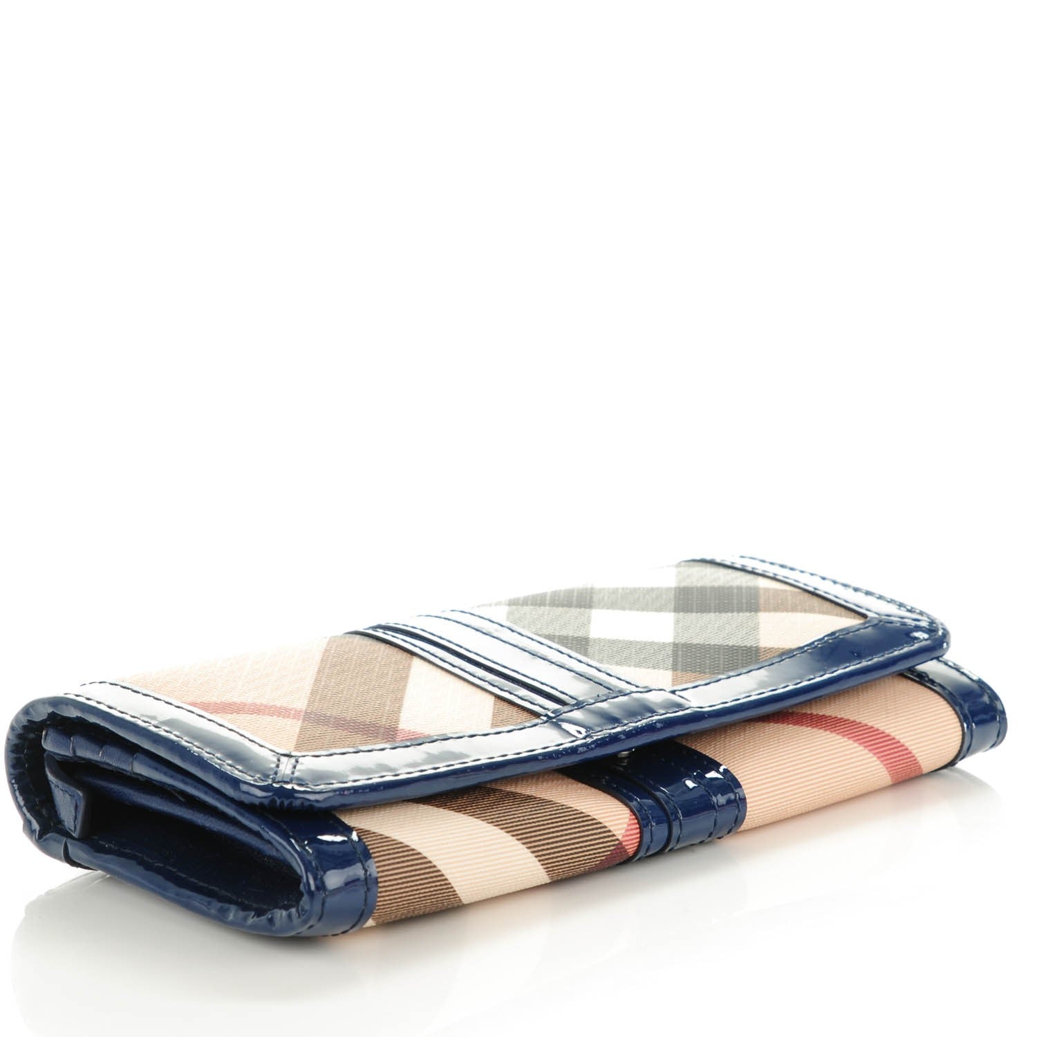 Burberry Supernova Check Penrose Continental Wallet Blue 5 of 9