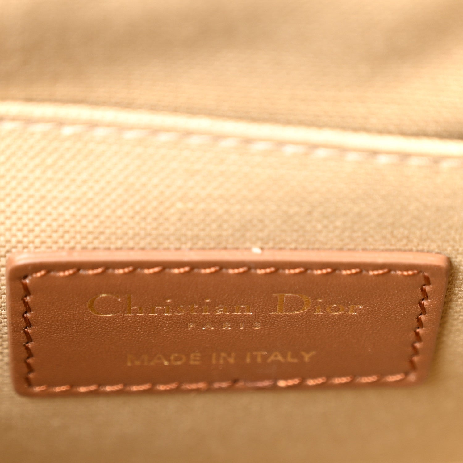Christian Dior Wicker Calfskin Medium Bobby Flap Golden Saddle 5 of 9