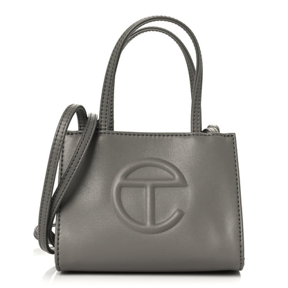 Telfar Vegan Leather Small Shopping Bag Grey 1 of 8