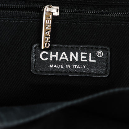Chanel Canvas Large Deauville Tote Beige Black 6 of 7