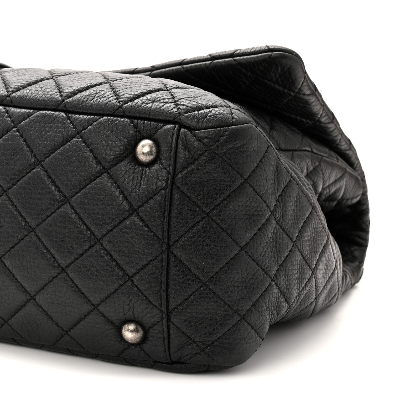 Chanel Calfskin Quilted XXL Travel Flap Bag Black 10 of 12