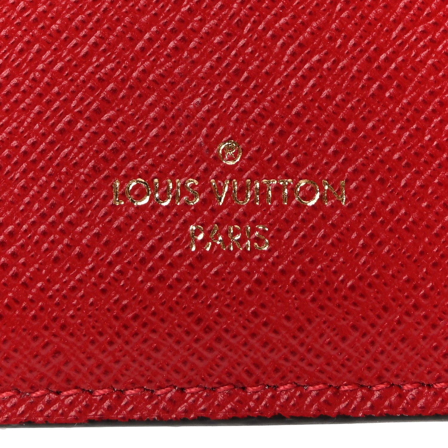 Louis Vuitton Damier Ebene Victorine Wallet Cherry 6 of 9