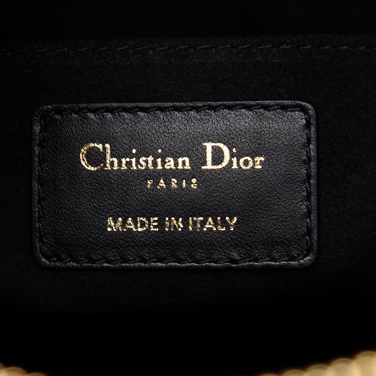 Christian Dior Lambskin Cannage Medium Dior Vibe Hobo Bag Black 6 of 8