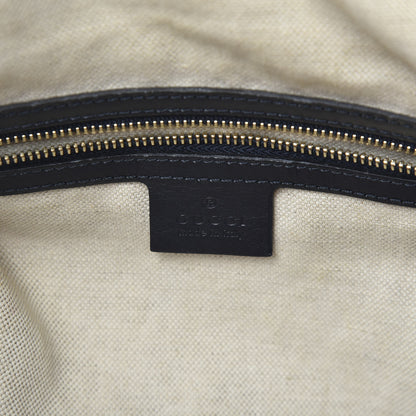 Gucci Monogram Selleria Calfskin Vintage Web Medium Boston Beige Blue 7 of 12