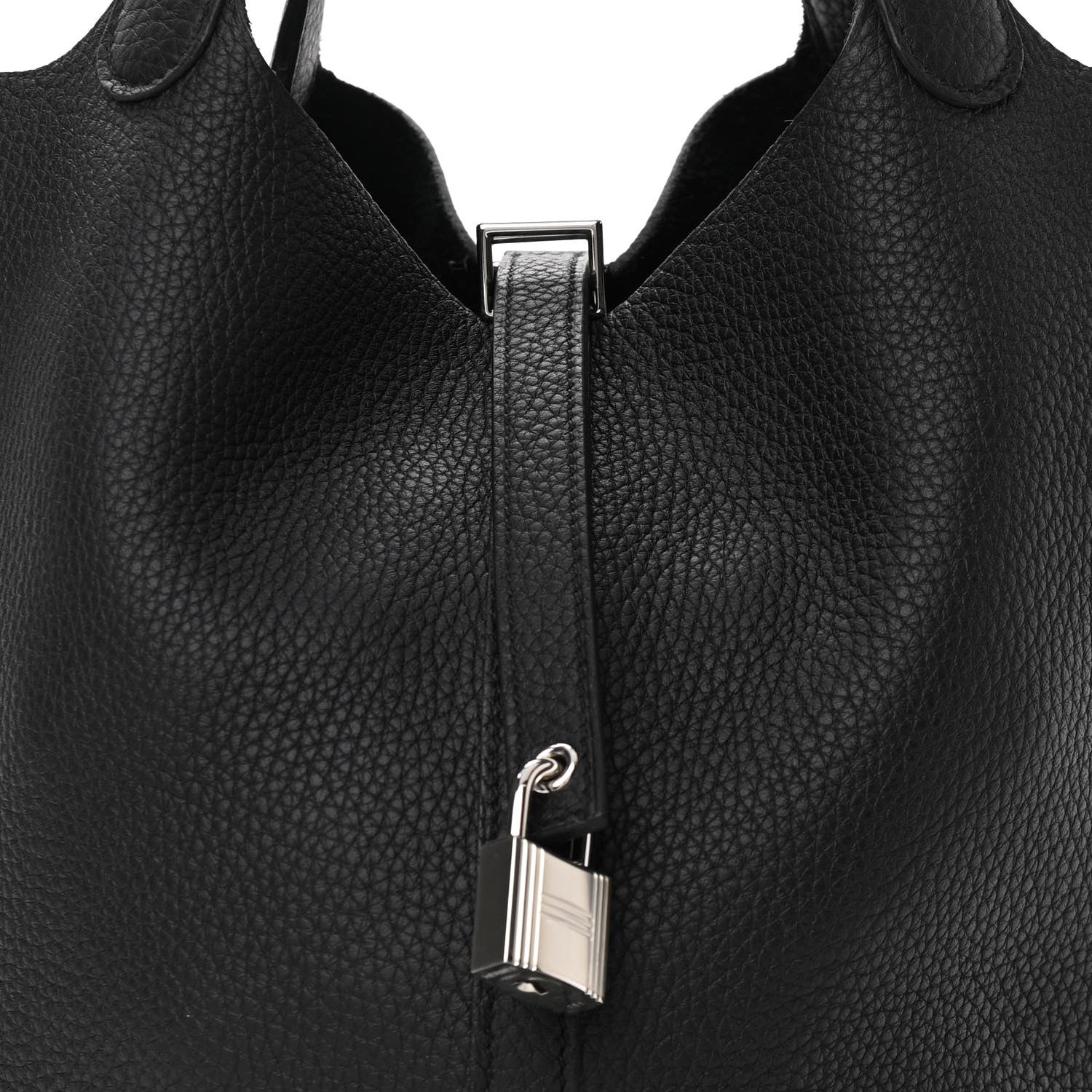Hermes Taurillon Clemence Picotin Lock 22 MM Black 8 of 11