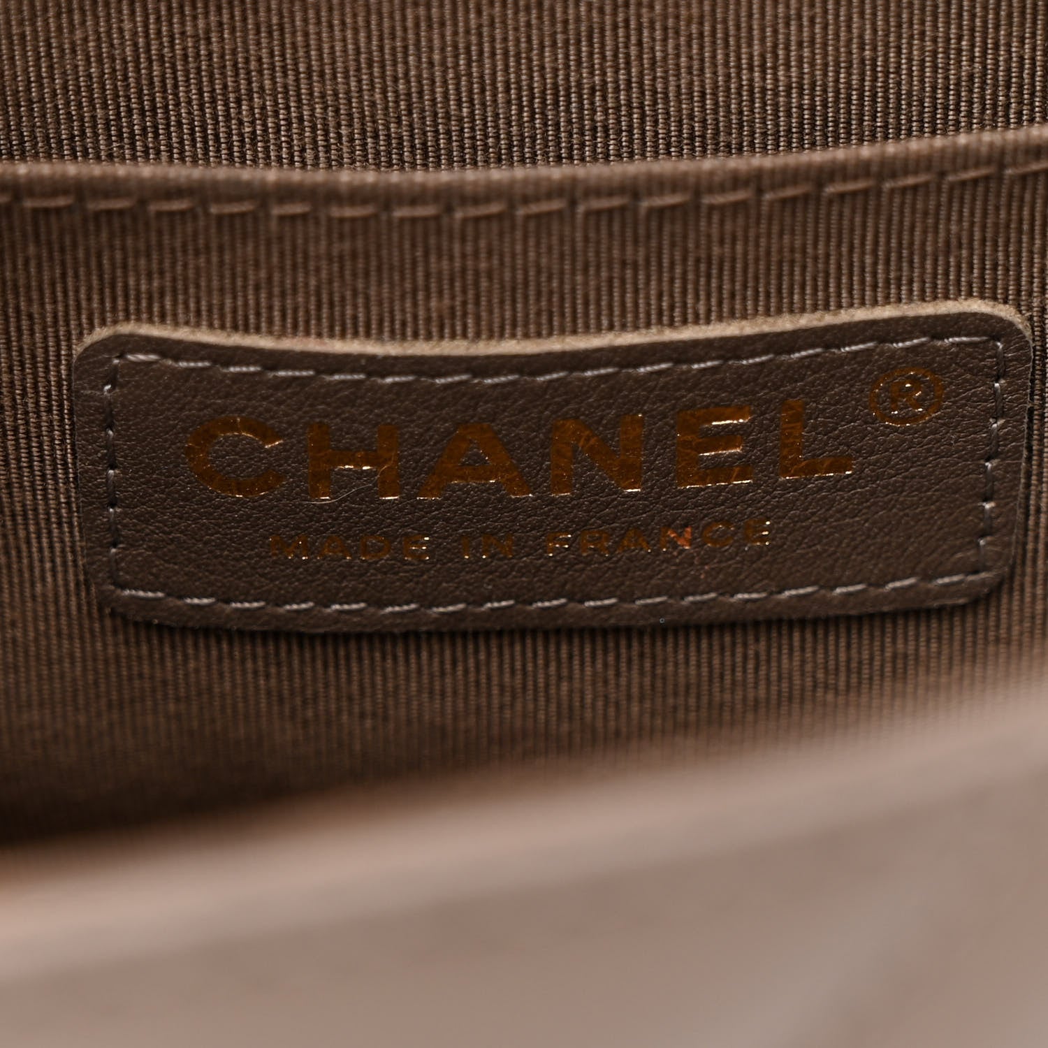 Chanel Calfskin Chevron Quilted Mini Statement Flap Khaki 6 of 12